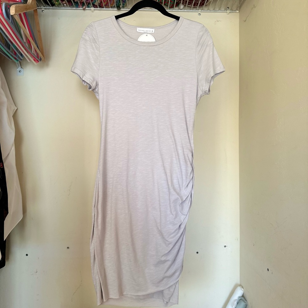 Silver Fitted Versatile Dress